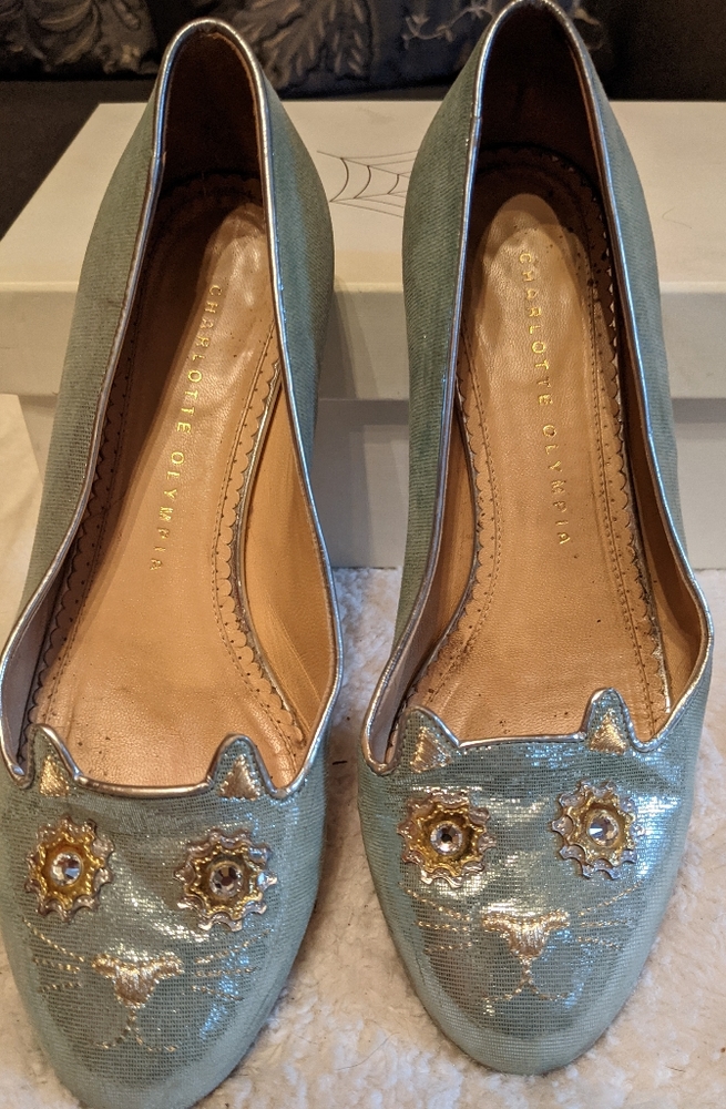 *RARE* Charlotte Olympia Mechanical Kitty flats